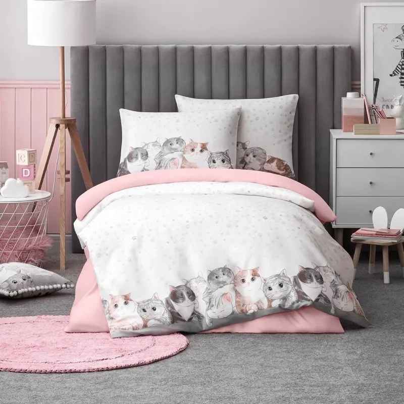 Bed linen set for kids KITTY